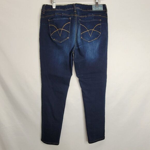 Vigoss VGS Dark Wash Skinny Cropped Denim Jeans - Picture 9 of 14
